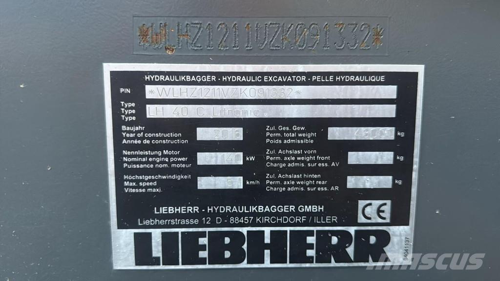 Liebherr LH 40C EW Jätteenkäsittelijät