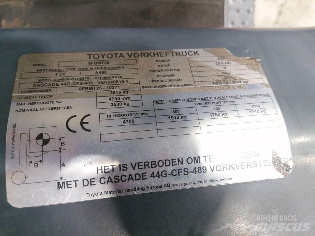 Toyota 8FBMT25 Sähkötrukit