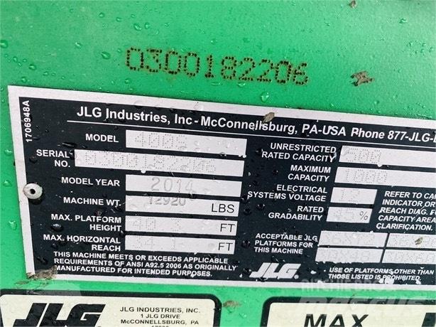 JLG 400 S Teleskooppipuominostimet