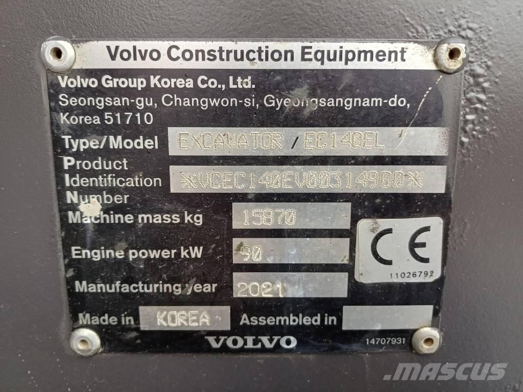 Volvo EC 140 EL Telakaivukoneet