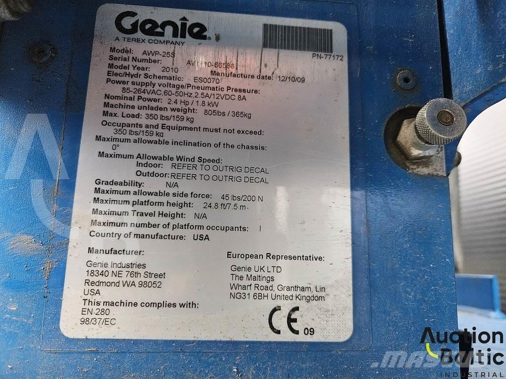 Genie AWP 25 S Muut henkilönosturit