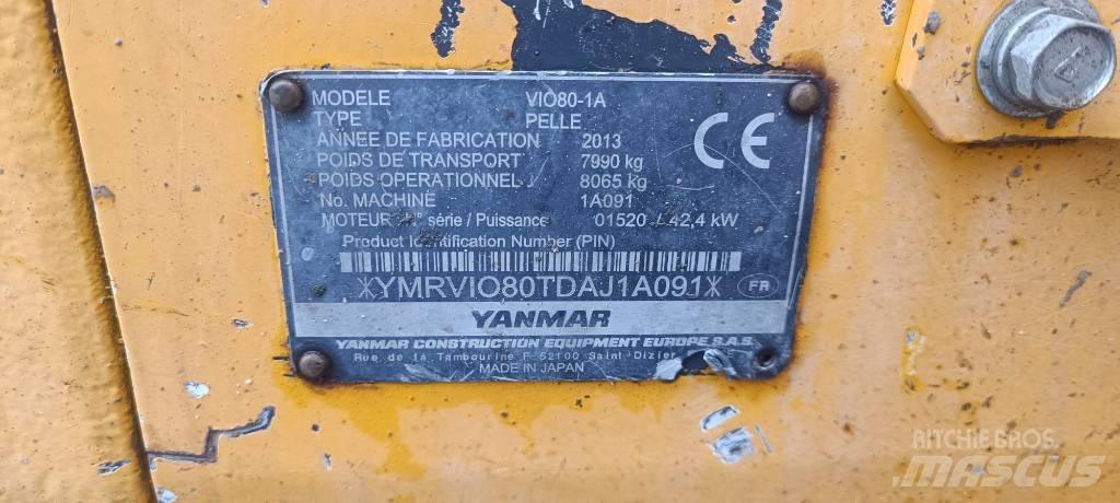 Yanmar Vio 80-1A Midikaivukoneet 7t - 12t