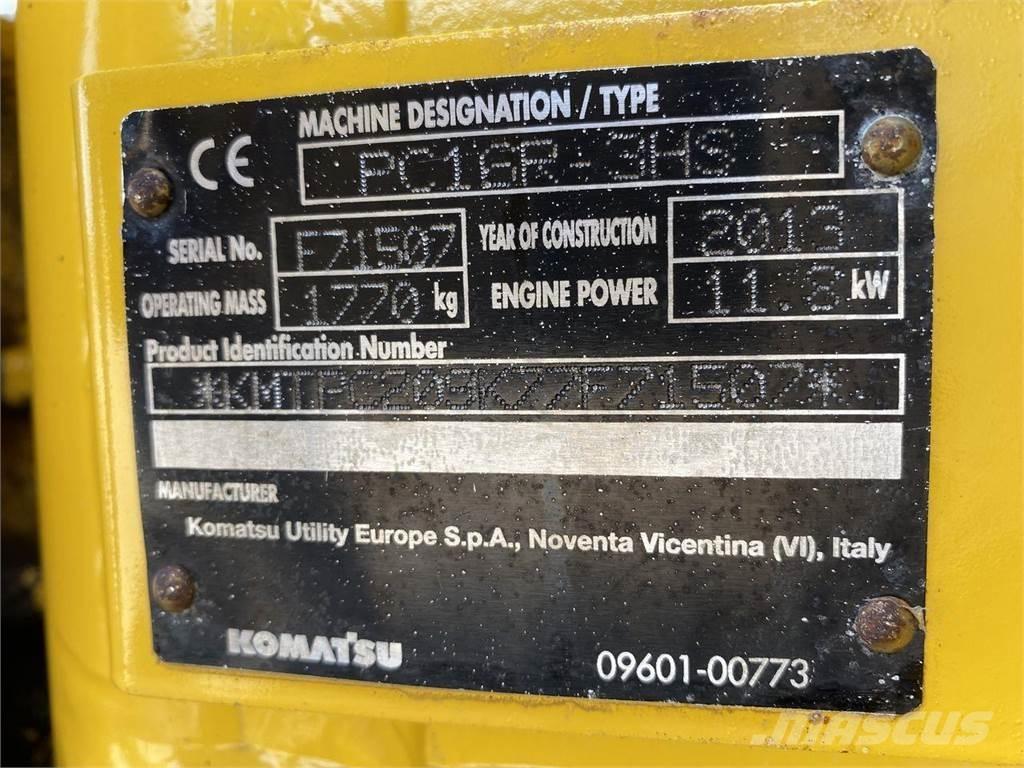 Komatsu PC16R-3 Pyöräkaivukoneet