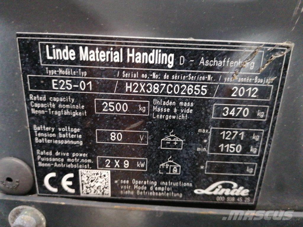 Linde E25-01 Sähkötrukit