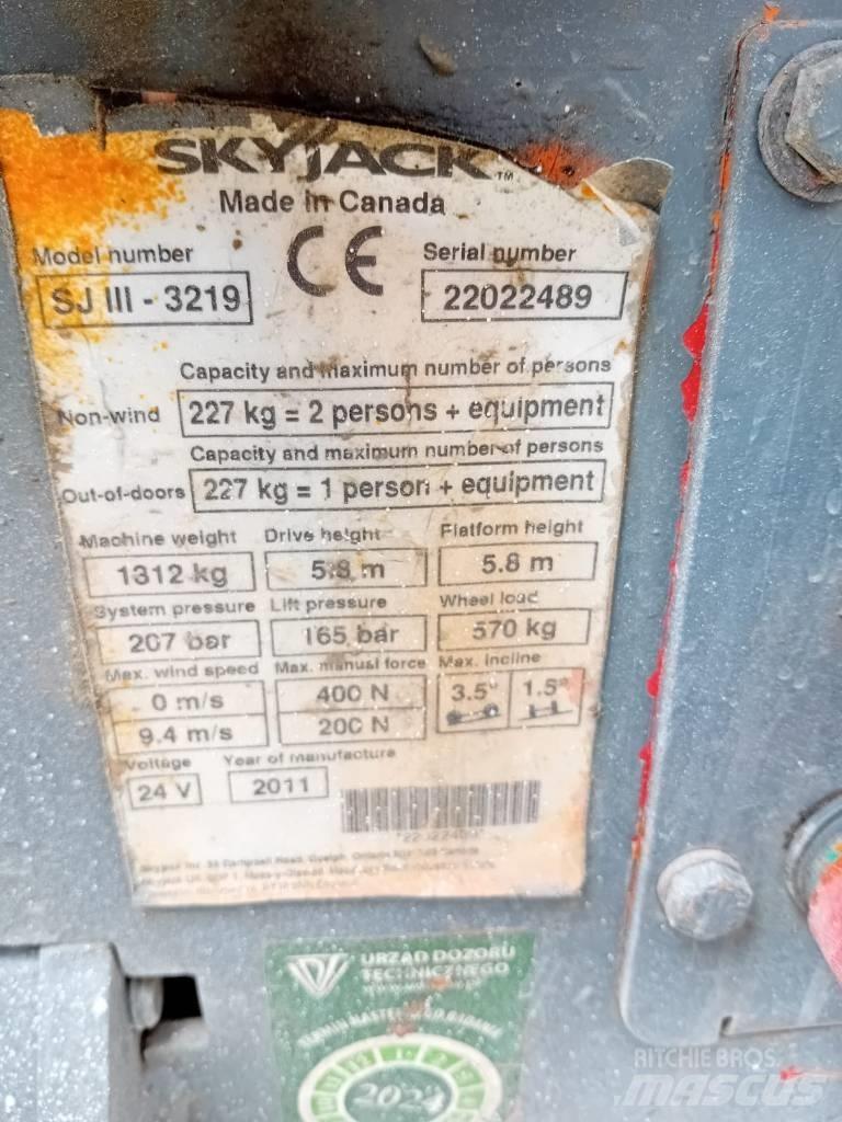 SkyJack 3219 SJ Saksilavat
