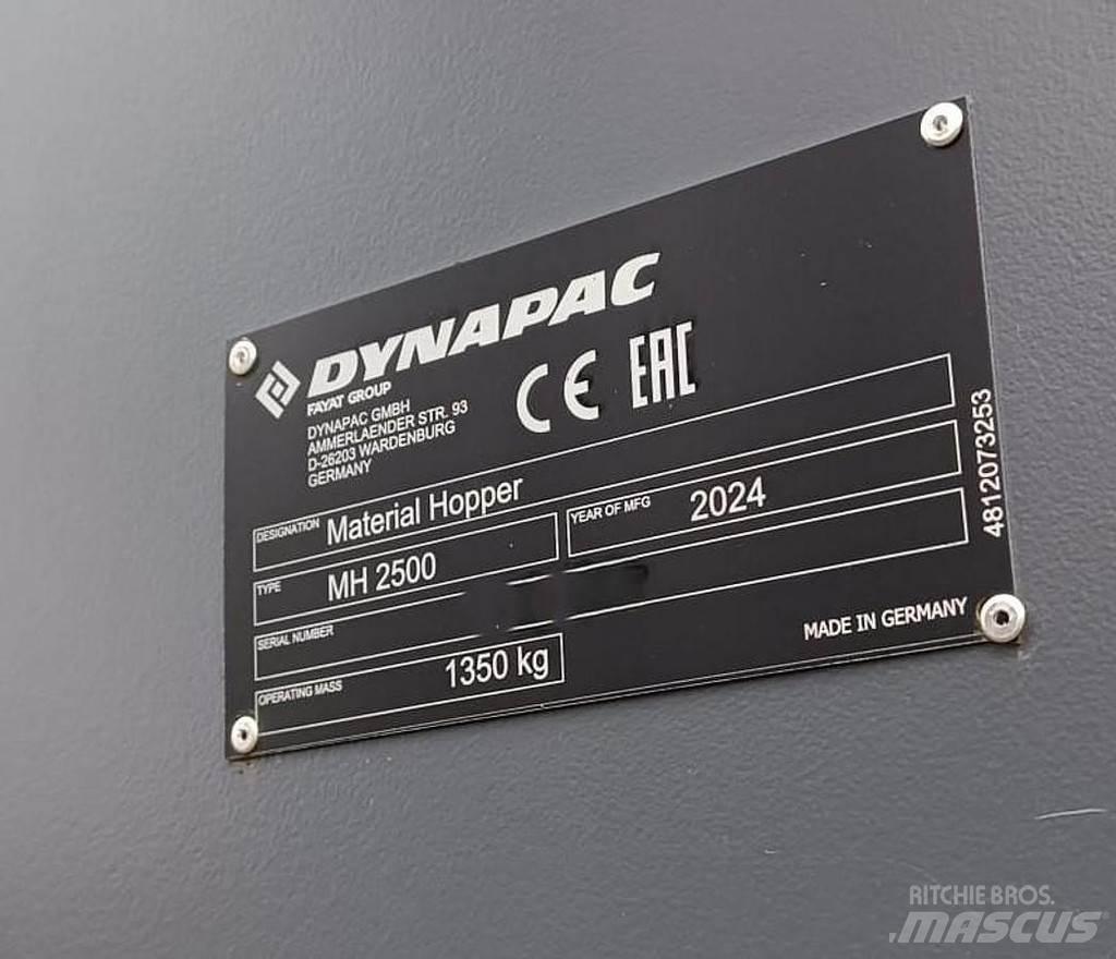 Dynapac MH2500 Karjan ruokintalaitteet
