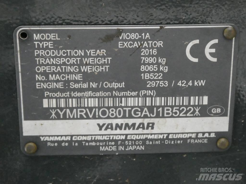 Yanmar Vio 80-1A Midikaivukoneet 7t - 12t