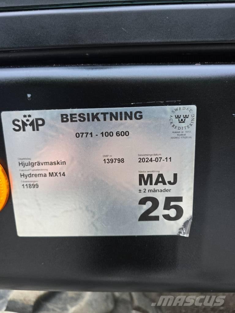 Hydrema MX 14 Pyöräkaivukoneet
