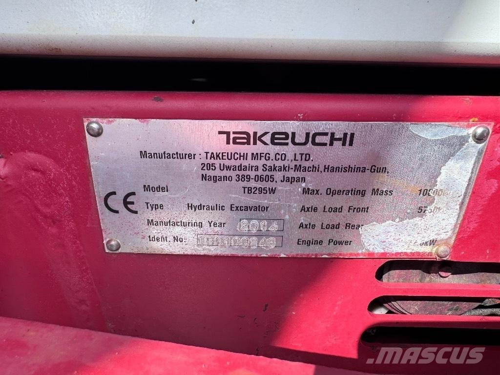 Takeuchi TB 295 W Pyöräkaivukoneet