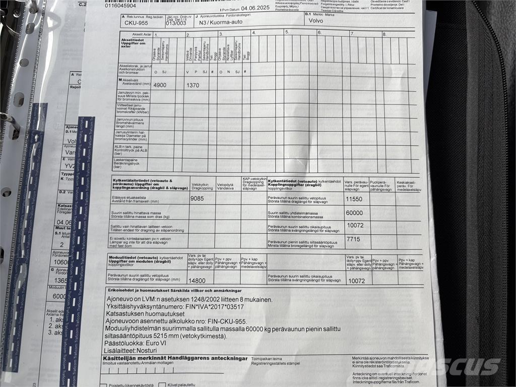 Volvo FM370 6x2 Nosturiautot
