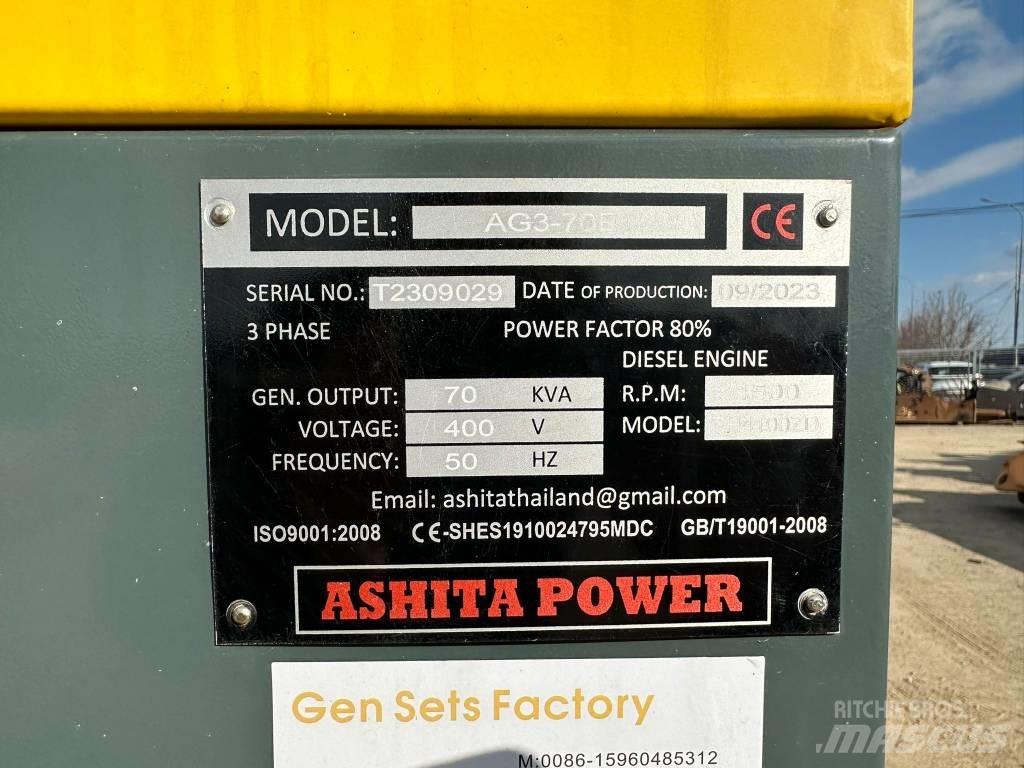 Ashita AG3-70E Dieselgeneraattorit