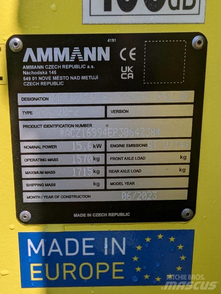 Ammann ARX20-2 Tandemjyrät
