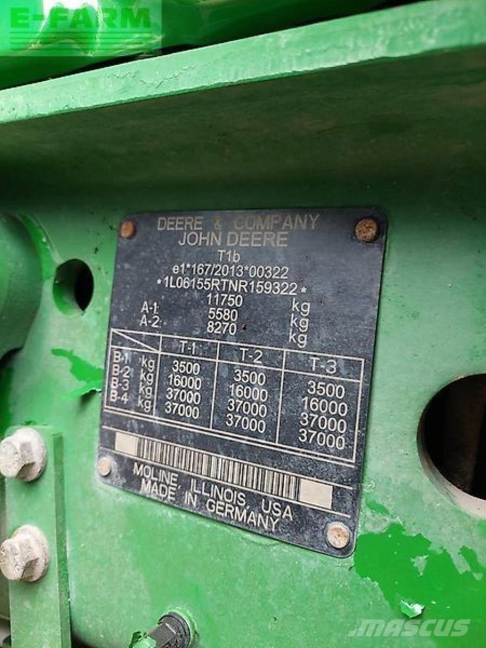 John Deere 6r155 Traktorit
