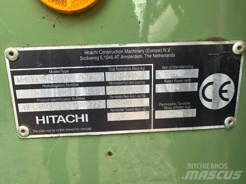 Hitachi ZW 150 Pyöräkuormaajat
