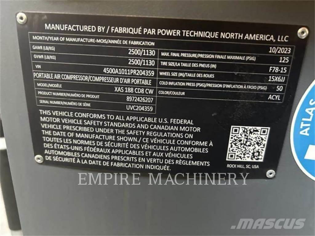 Atlas Copco XAS188CD Kompressorit