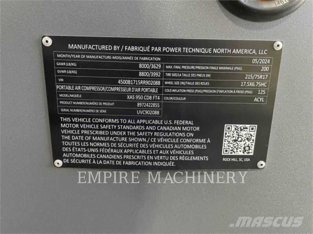 Atlas Copco XAS950CD Kompressorit