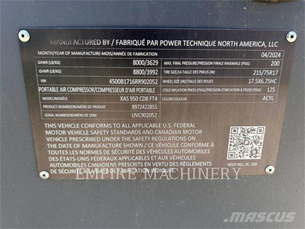 Atlas Copco XAS950CD Kompressorit