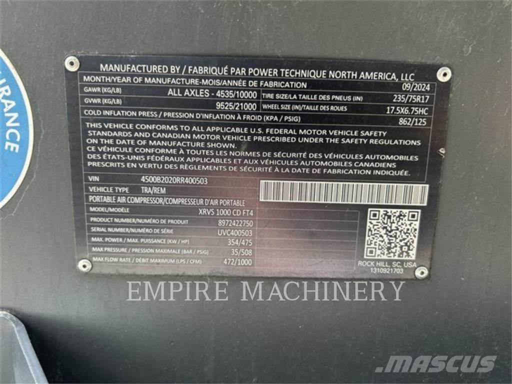 Atlas Copco XRVS1000CD Kompressorit
