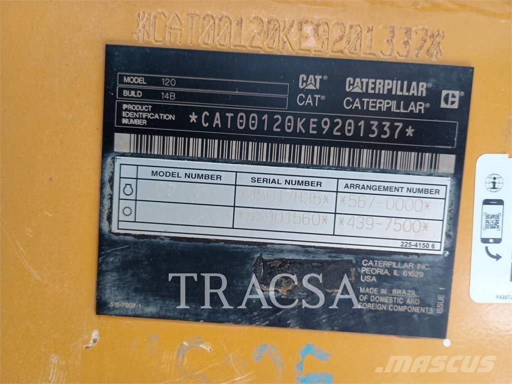 CAT 120 Tiehöylät