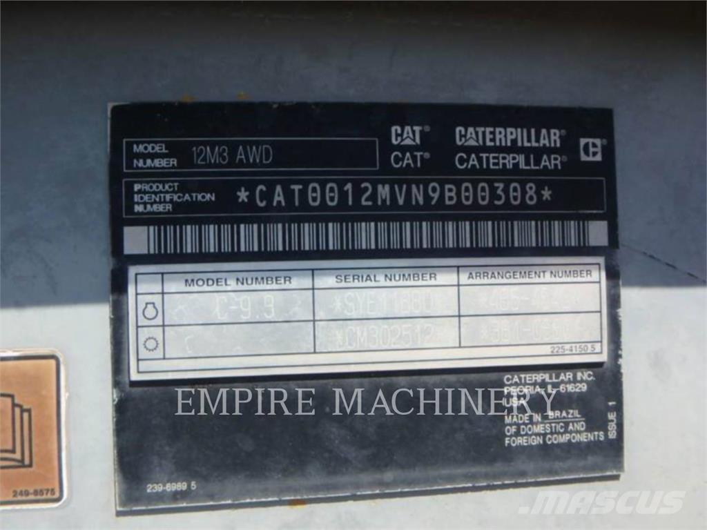 CAT 12M3 AWD Tiehöylät