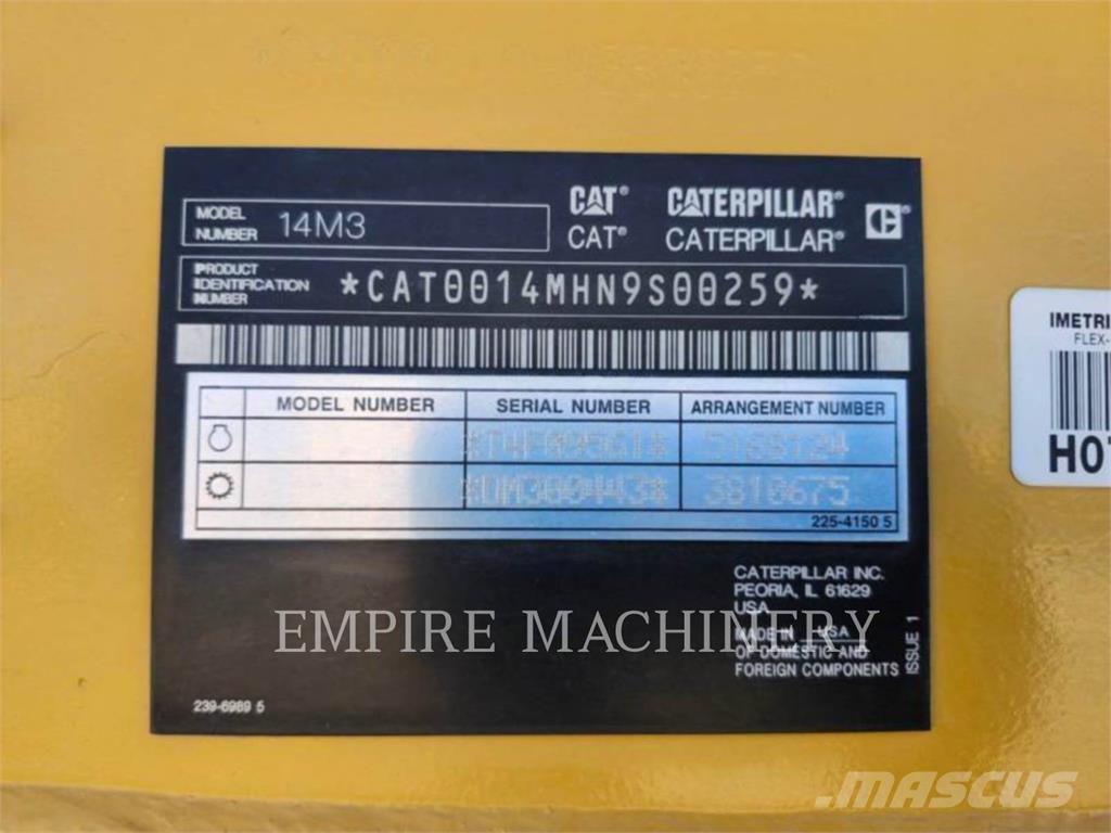 CAT 14M3 Tiehöylät