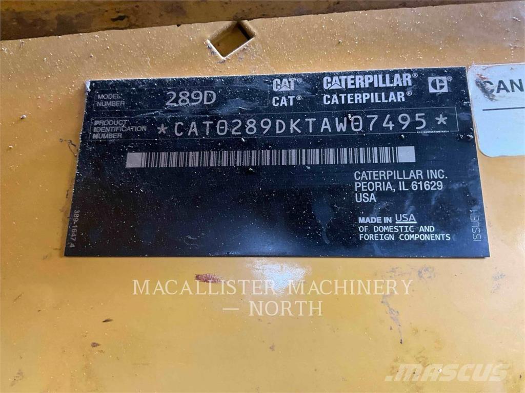 CAT 289D A2Q Liukuohjatut kuormaajat