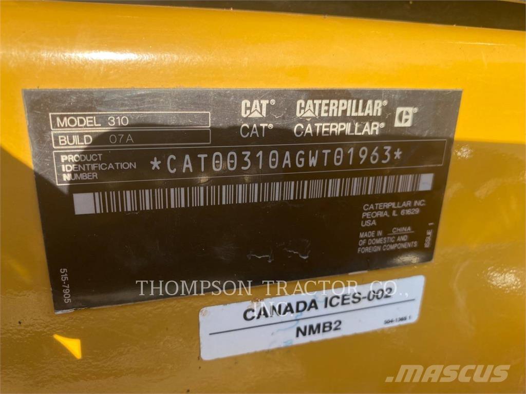 CAT 310 Telakaivukoneet