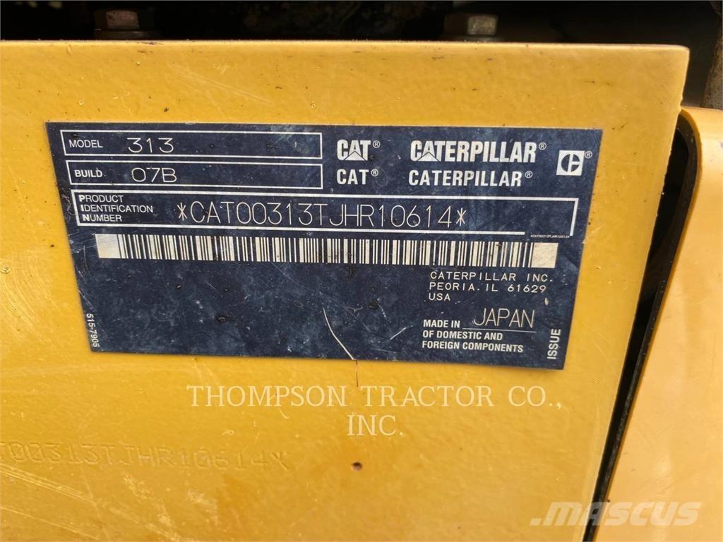 CAT 313 Telakaivukoneet