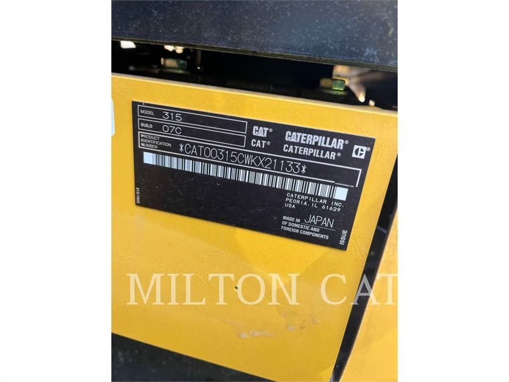 CAT 315 Telakaivukoneet