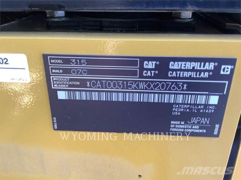 CAT 315 Telakaivukoneet