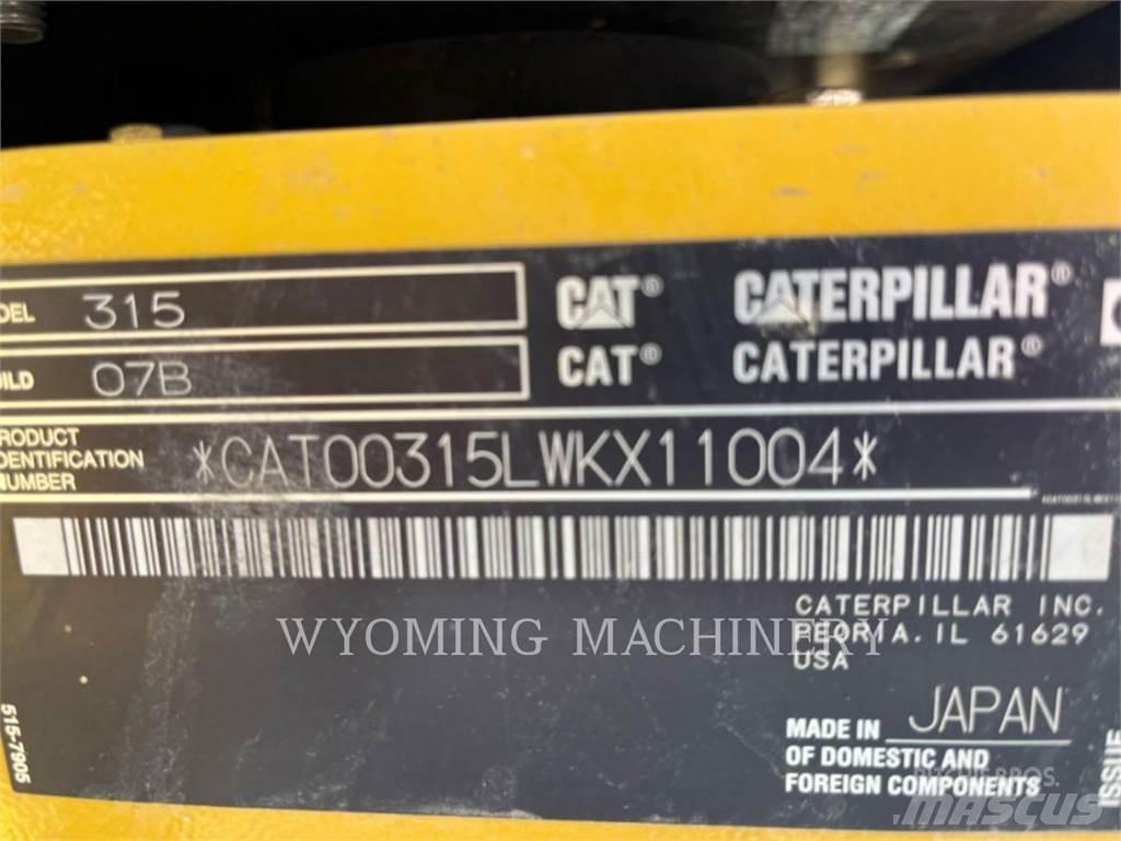 CAT 315 Telakaivukoneet