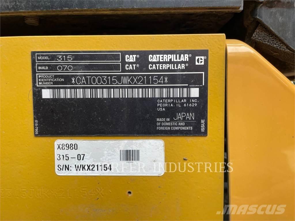 CAT 315-07 Telakaivukoneet