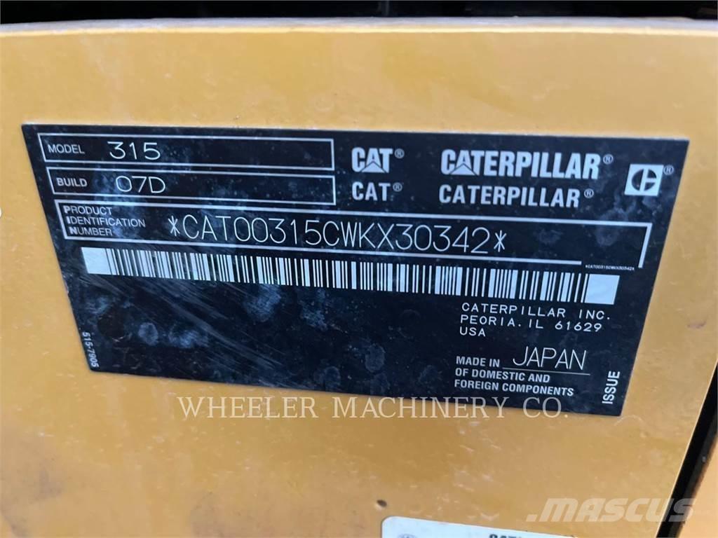 CAT 315 CF Telakaivukoneet