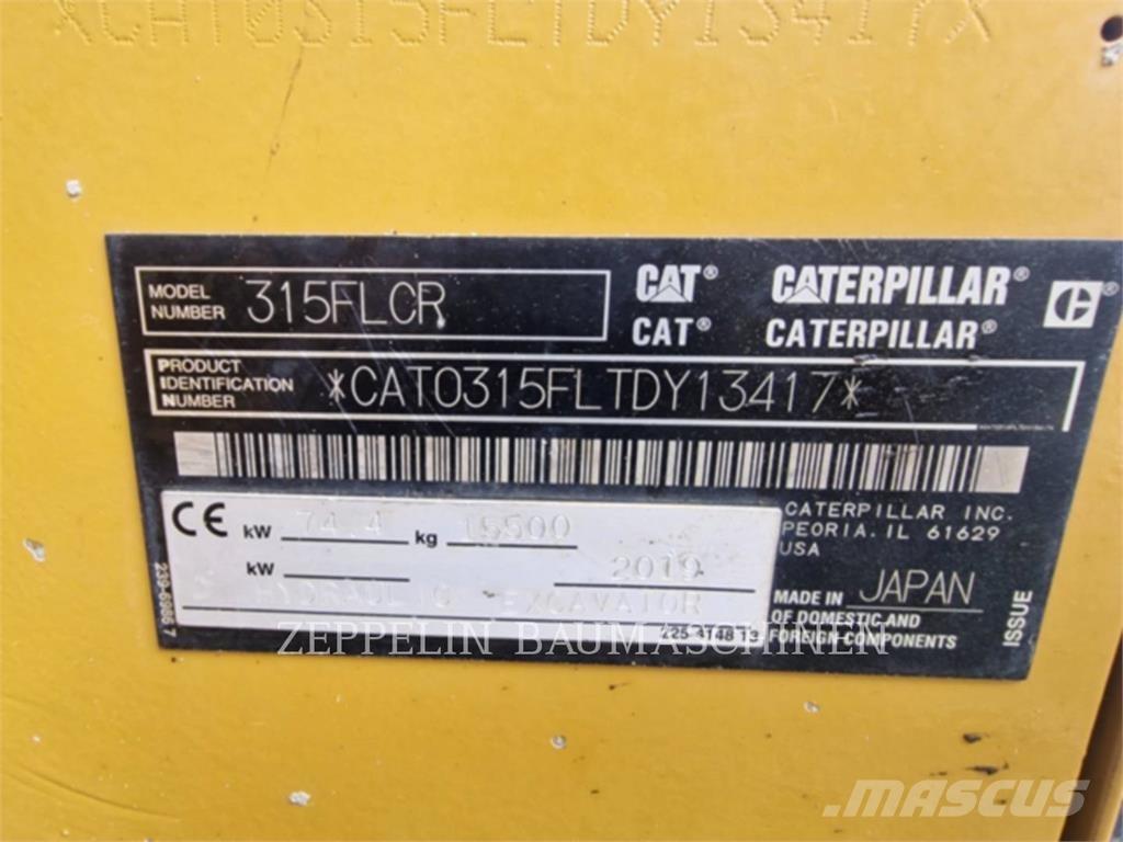 CAT 315FL Telakaivukoneet
