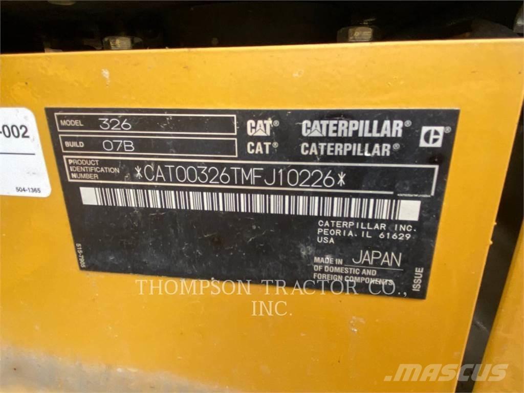 CAT 326 Telakaivukoneet