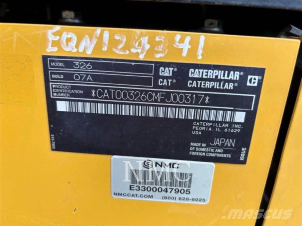 CAT 326-07 Telakaivukoneet