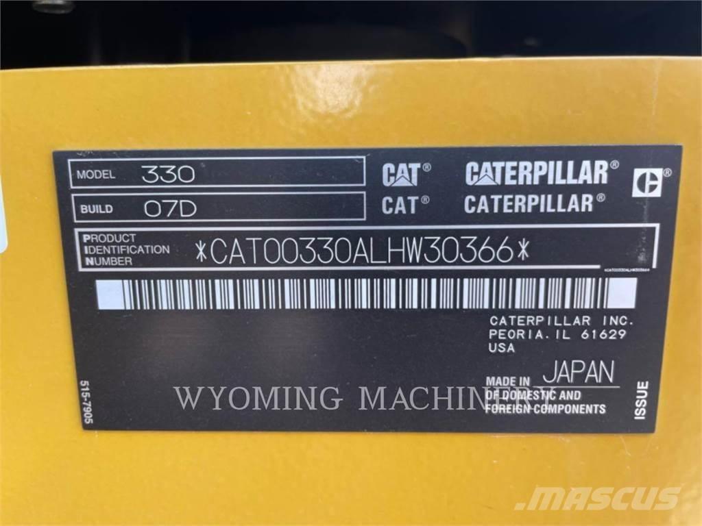 CAT 330 Telakaivukoneet