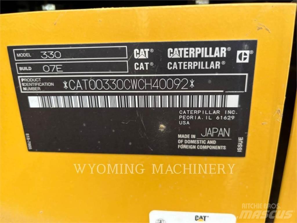 CAT 330 Telakaivukoneet