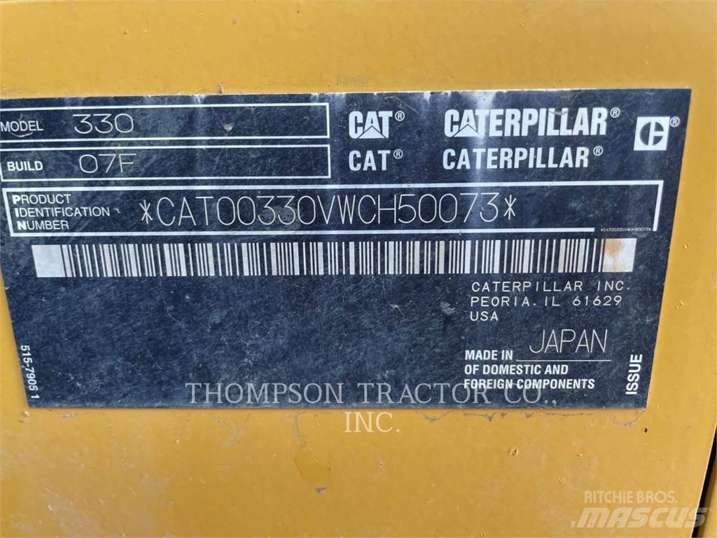 CAT 330 Telakaivukoneet