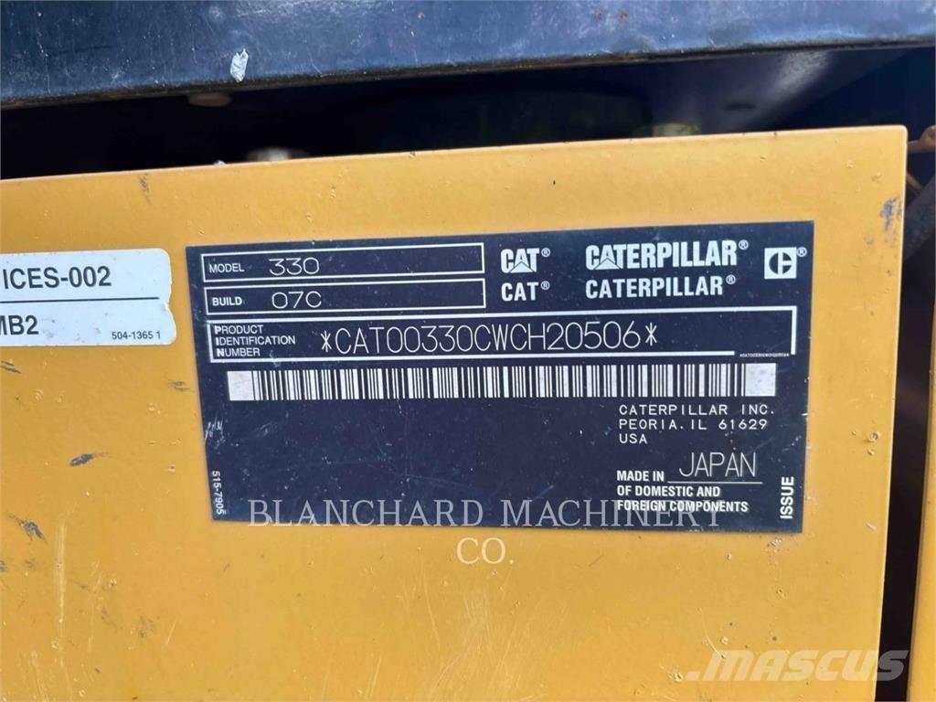 CAT 330 Telakaivukoneet