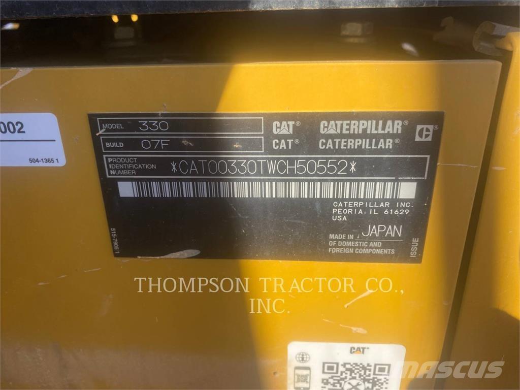 CAT 330 Telakaivukoneet