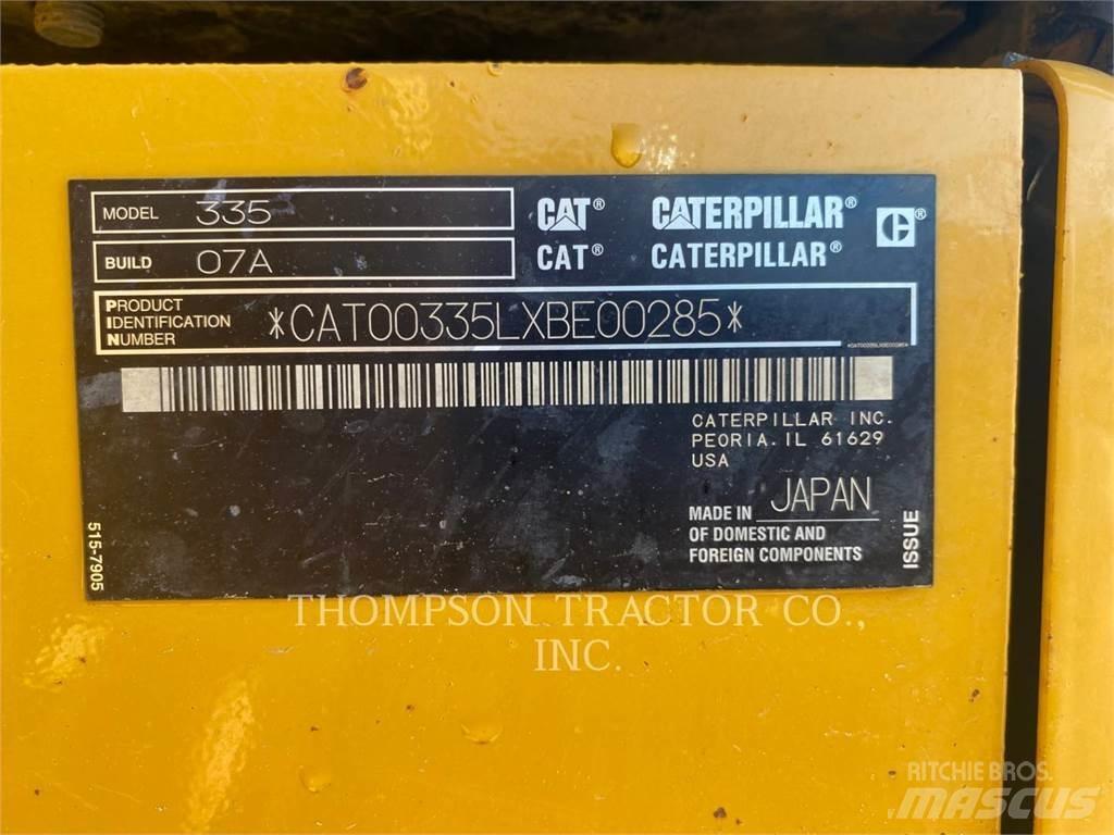 CAT 335 Telakaivukoneet