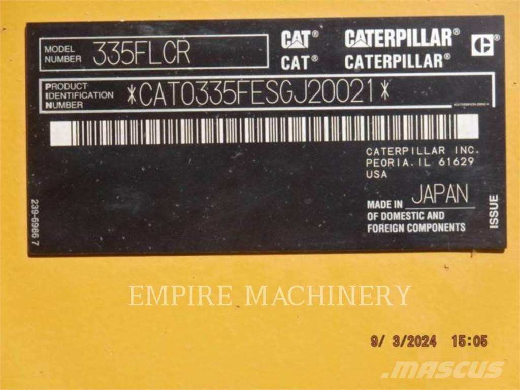 CAT 335FL P Telakaivukoneet