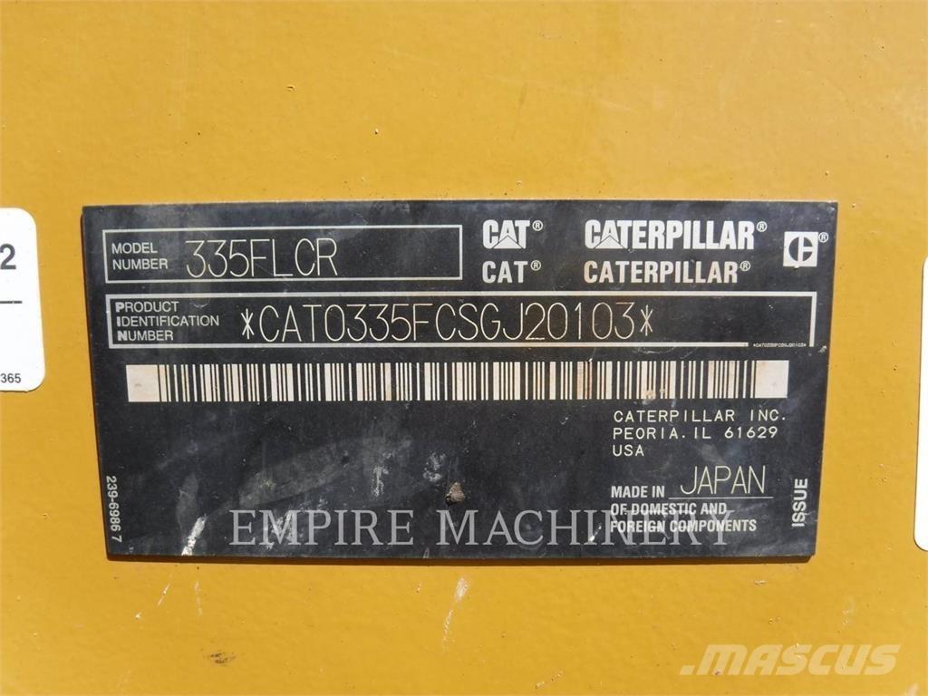CAT 335FLCR Telakaivukoneet
