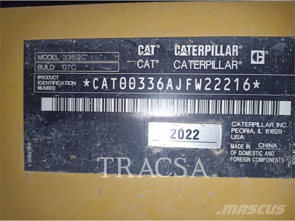 CAT 336-07GC Telakaivukoneet