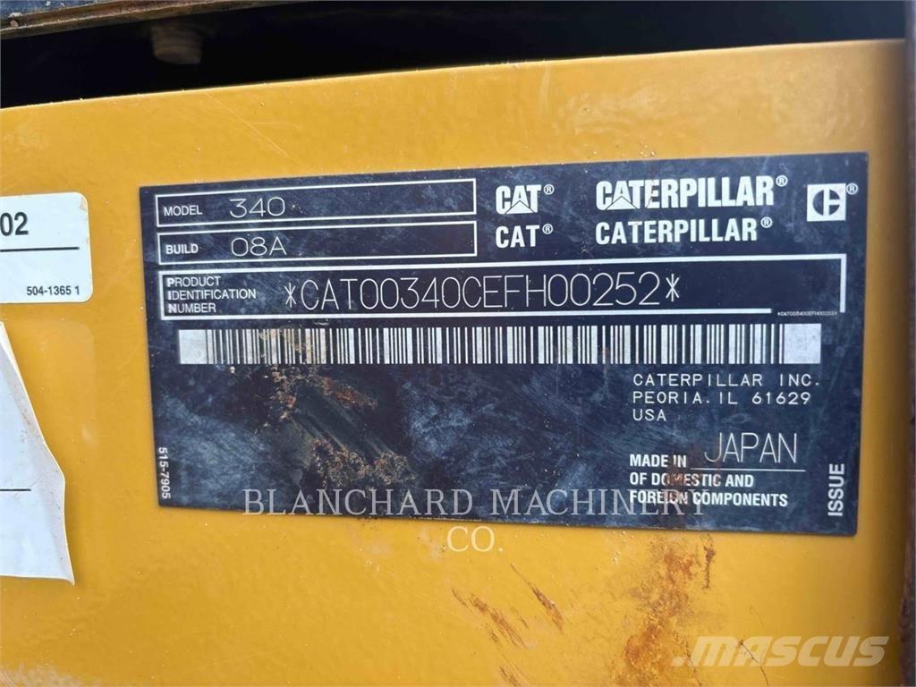 CAT 340 Telakaivukoneet