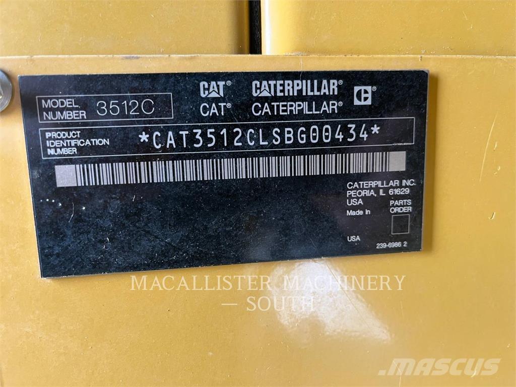 CAT 3512C Dieselgeneraattorit
