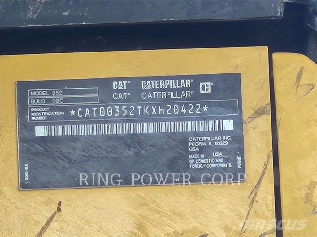 CAT 352-08 Telakaivukoneet