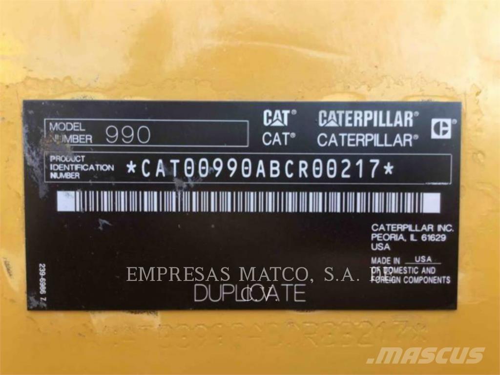 CAT 990 Pyöräkuormaajat