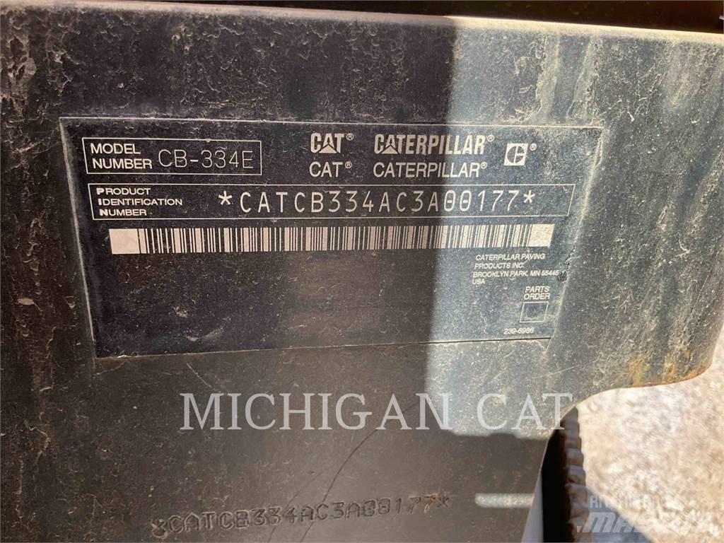 CAT CB334E Yksivalssijyrät